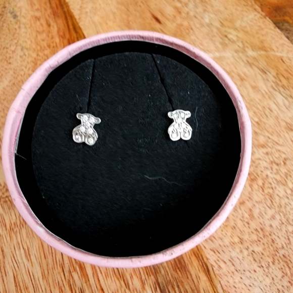 Tous Jewelry - Tous White gold earrings with diamonds motif